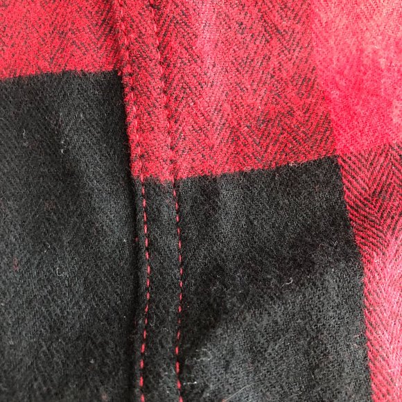 Blue Mountain Buffalo Plaid Cozy Cotton Flannel Button Down Shirt Cabincore - Picture 12 of 13